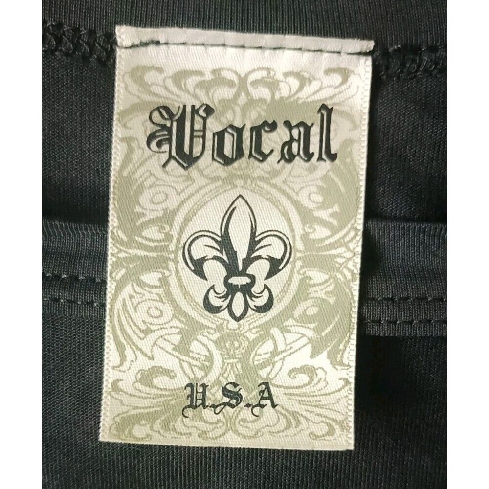 Vocal T-Shirt Women's Large Oversize Black Short Sleeve - Picture 3 of 6